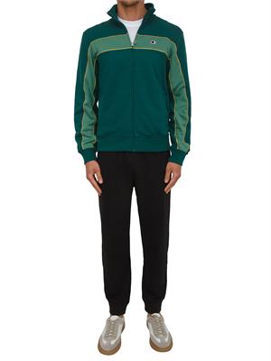 Tuta completa Champion uomo in misto cotone verde e nera in UOMO