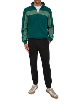 Tuta completa Champion uomo in misto cotone verde e nera in UOMO