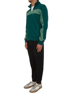 Tuta completa Champion uomo in misto cotone verde e nera in UOMO