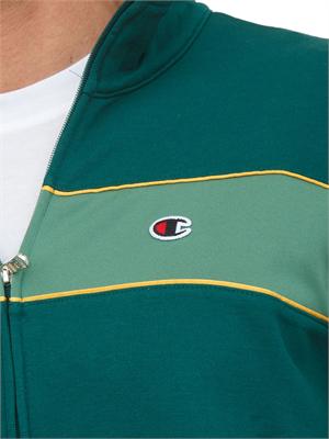 Tuta completa Champion uomo in misto cotone verde e nera in UOMO