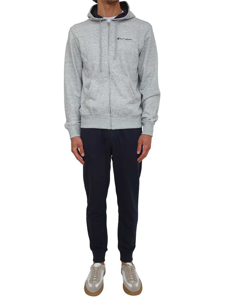 Tuta completa Champion in misto cotone grigia e blu
