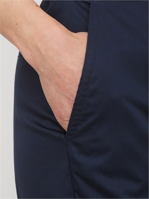 Pantaloni Iblurlo iBlues in cotone stretch blu in DONNA