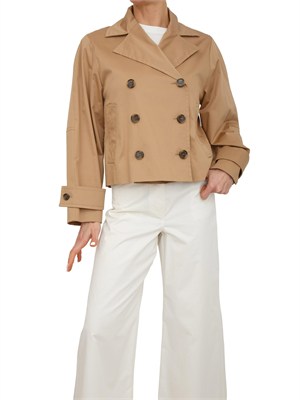 Giacca trench Iblmaroso di iBLUES in cotone stretch cammello in DONNA