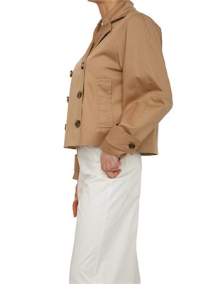 Giacca trench Iblmaroso di iBLUES in cotone stretch cammello in DONNA
