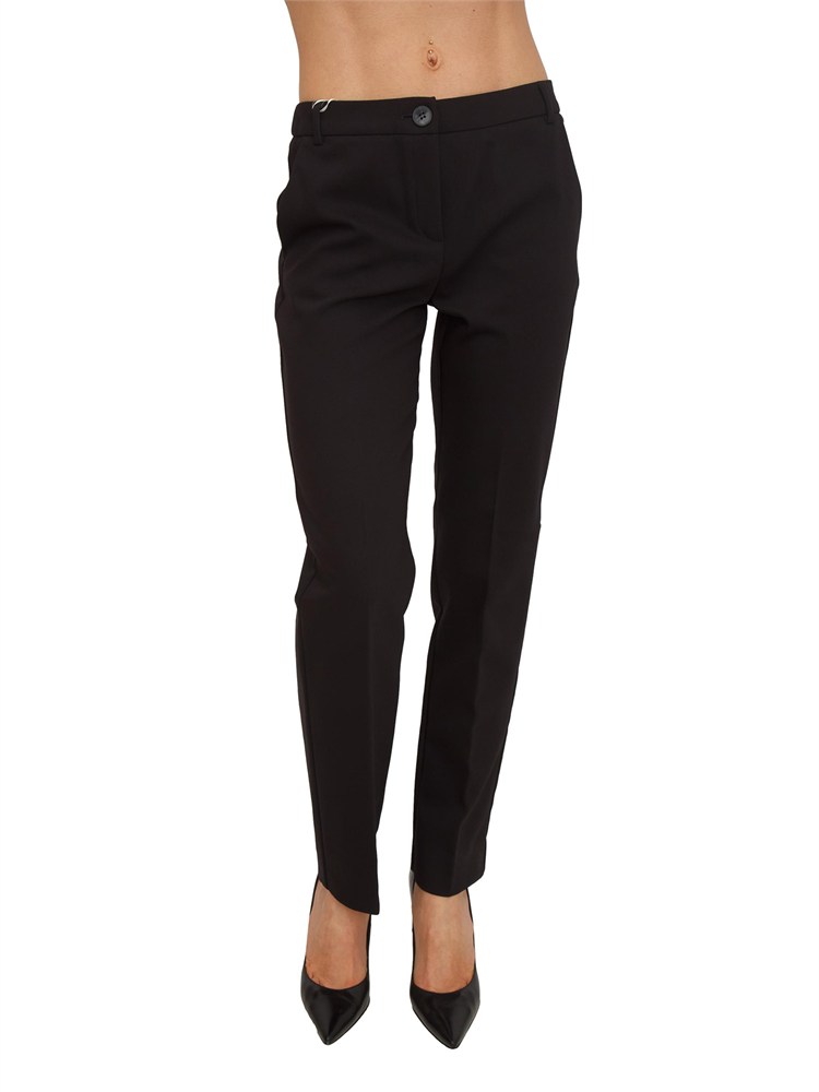 Pantalone Emmgatti di Emme Marella in cotone stretch nero