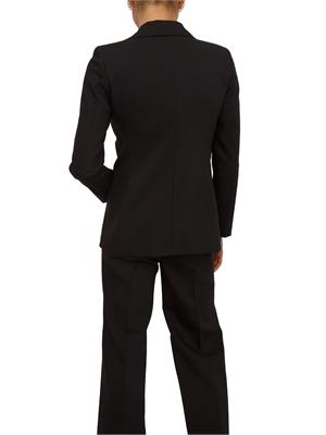 Giacca doppiopetto Emmrum1 Emme Marella in misto cotone nero in DONNA