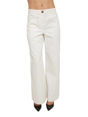 Pantalone wide leg Emmvacillo di Emme Marella in cotone bianco in DONNA