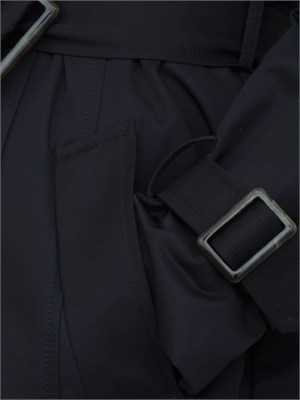 Trench doppiopetto MLLZUPPA Marella in cotone tecnico blu in DONNA