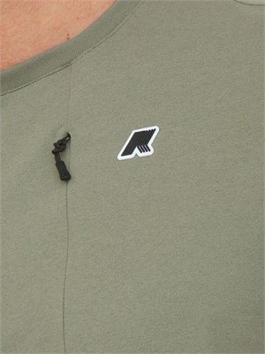T-shirt Authion K-Way uomo in jersey quick dry verde in UOMO
