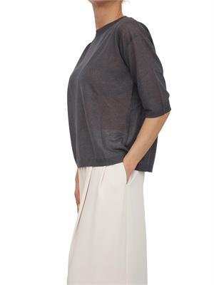 Maglia Emmangizia di Emme Marella in lurex grigia in DONNA