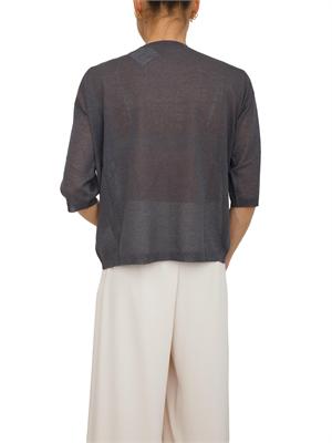 Maglia Emmangizia di Emme Marella in lurex grigia in DONNA