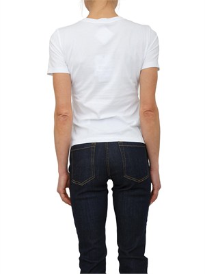 T-shirt MLSSAIO Marella in cotone bianco e cristalli in DONNA