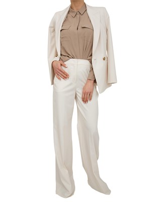 Camicia MLLFEBE Marella in crêpe de Chine misto seta tortora in DONNA