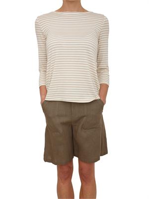 T-shirt Cosetta Emme Marella in viscosa beige a righe in DONNA