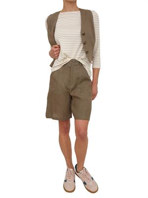 T-shirt Cosetta Emme Marella in viscosa beige a righe in DONNA