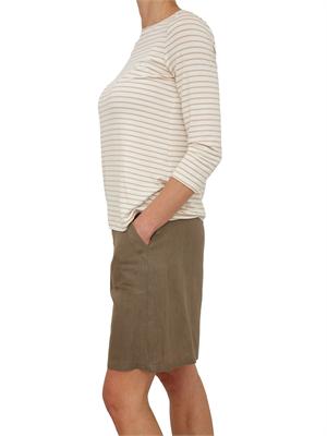 T-shirt Cosetta Emme Marella in viscosa beige a righe in DONNA