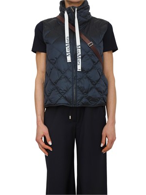 Gilet imbottito Tregic Max Mara The Cube in tela di nylon blu in DONNA