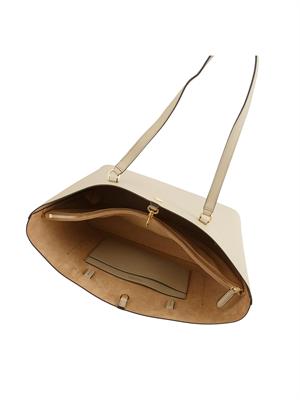 LAUREN RALPH LAUREN Borsa Karly media Ralph Lauren in pelle beige in DONNA