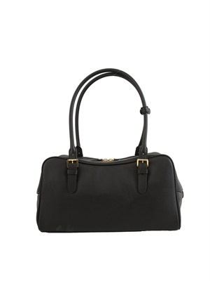 LAUREN RALPH LAUREN Borsa Marcy Ralph Lauren in pelle liscia nera in DONNA