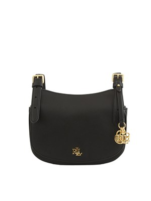 LAUREN RALPH LAUREN Borsa Marcy Ralph Lauren in pelle nera in DONNA