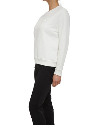 Felpa Elisabetta Franchi in cotone avorio in DONNA