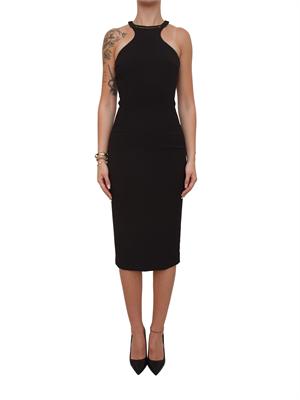 Abito Elisabetta Franchi in crêpe nero in DONNA