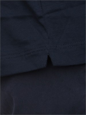 T-shirt uomo Aiace Galassi in pregiato cotone blu in UOMO