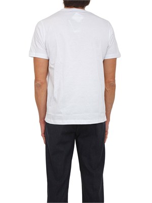T-shirt uomo Aiace Galassi in pregiato cotone bianco in UOMO