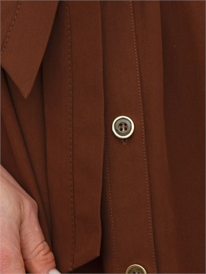 Abito Alesha Pinko in cotone marrone in DONNA