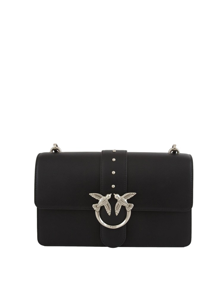 Borsa media Love Bag One Pinko in pelle nera