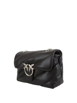 Classic Love Bag Puff Pinko in nappa nera in DONNA
