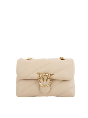 Classic Love Bag Puff Pinko in nappa beige in DONNA