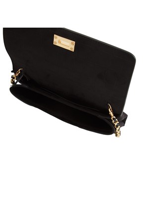 Borsa a tracolla Elisabetta Franchi in suede nero in DONNA