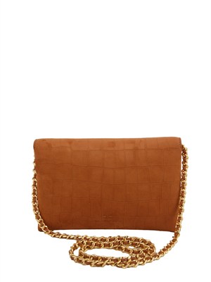 Borsa a tracolla Elisabetta Franchi in suede cuoio in DONNA