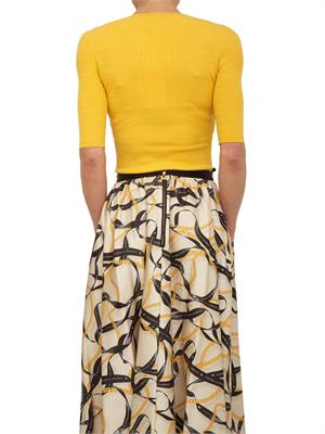 Maglia Elisabetta Franchi in tessuto giallo in DONNA
