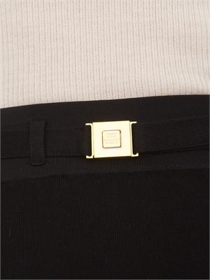 Gonna nera midi in maglia Elisabetta Franchi in DONNA
