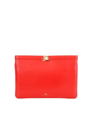 Borsa Elisabetta Franchi in ecopelle rossa in DONNA