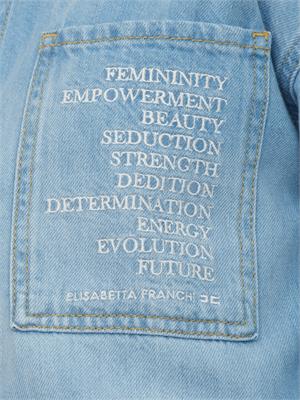Tuta Elisabetta Franchi in denim medio effetto used in DONNA