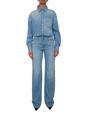 Tuta Elisabetta Franchi in denim medio effetto used in DONNA