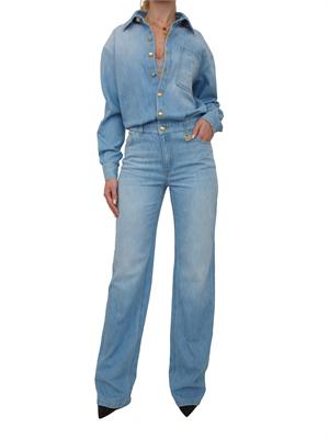 Tuta Elisabetta Franchi in denim medio effetto used in DONNA