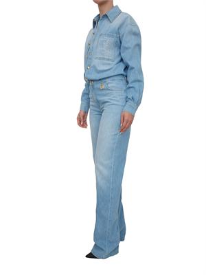 Tuta Elisabetta Franchi in denim medio effetto used in DONNA