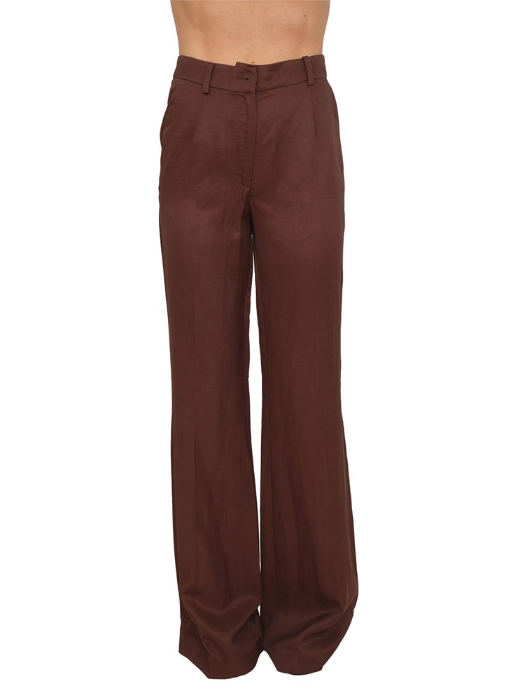 Pantaloni Ecco Nenette in viscosa leggera marroni