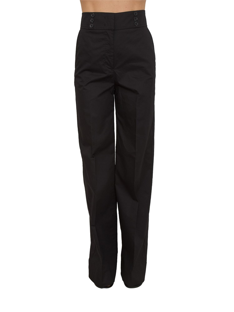Pantaloni Emon Nenette in cotone nero
