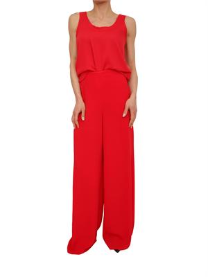 Canotta Alacre Marella in satin light fluido rosso in DONNA
