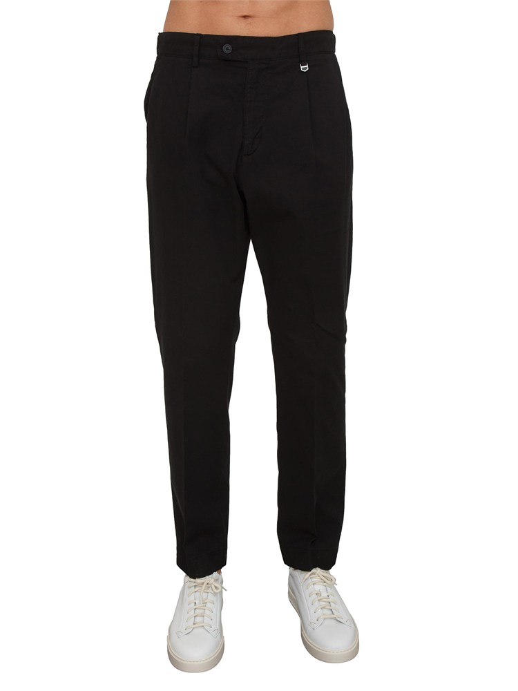 Pantaloni uomo Antony Morato in misto lino e cotone neri