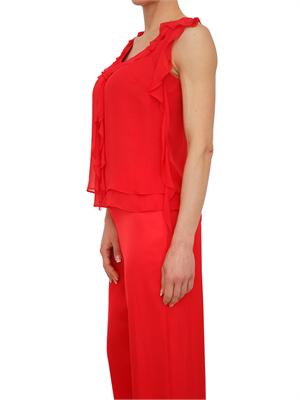 Top Blugirl in georgette di viscosa animalier in DONNA
