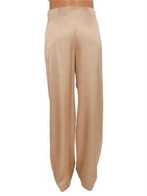 Pantaloni Blugirl in raso di viscosa cammello in DONNA