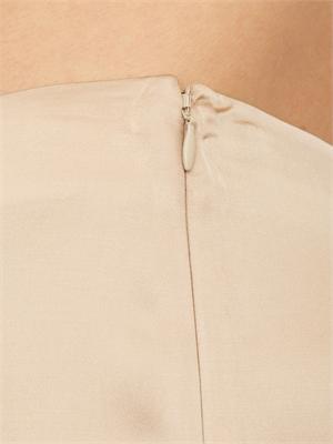 Pantaloni Blugirl in raso di viscosa cammello in DONNA