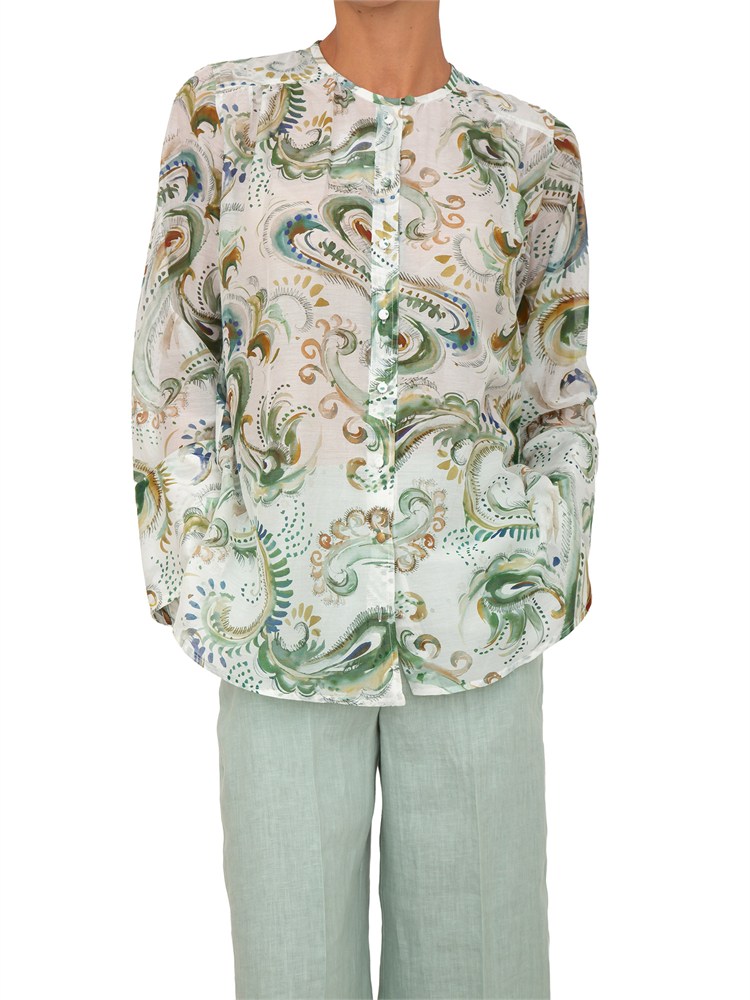 Camicia Mlldisco di Marella in voile di seta sampata
