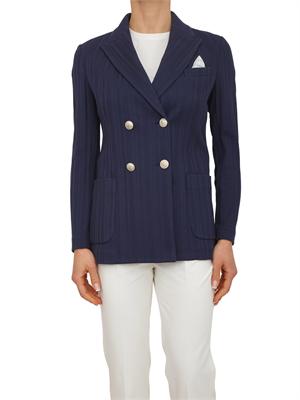 Giacca doppiopetto donna Circolo 1901 in cotone blu in DONNA